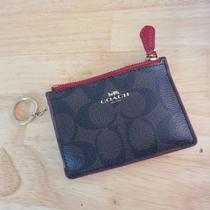 Coach Cardholder with ID Window and Keyring